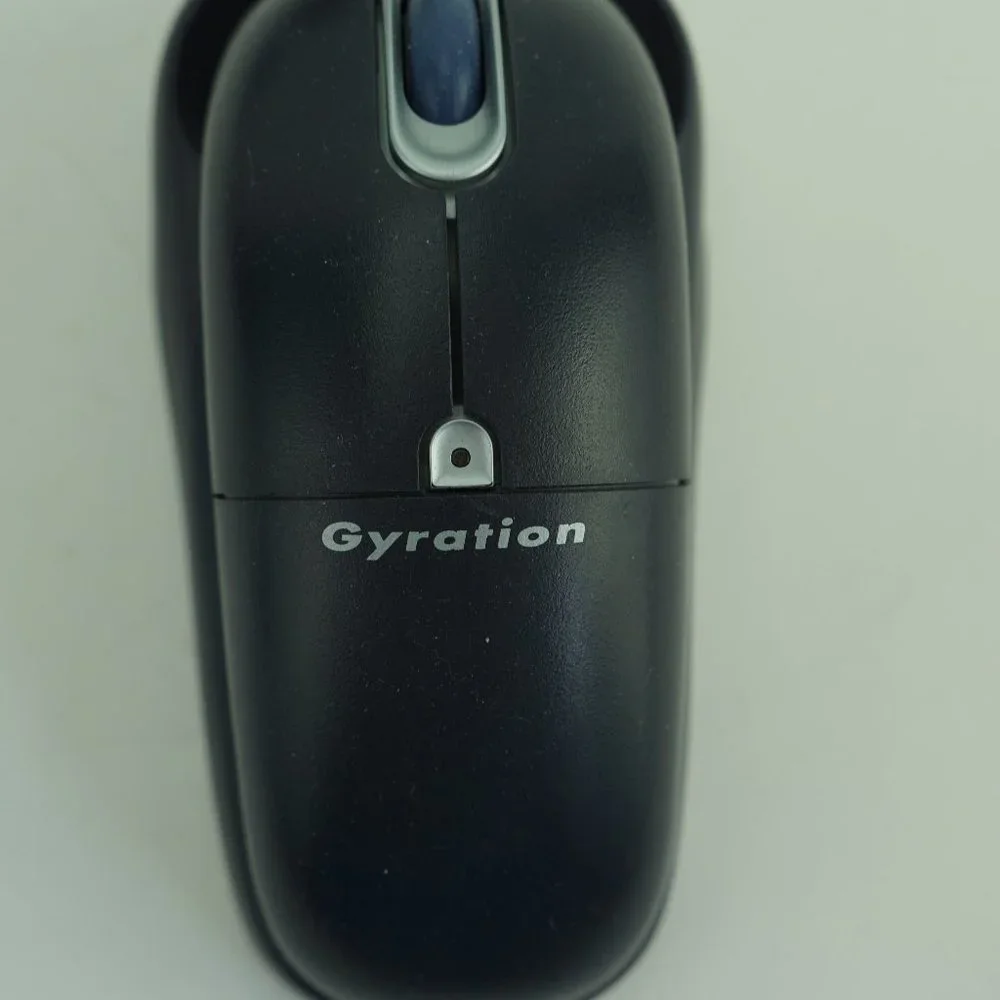 Gyration Black/Blue Wireless Keyboard GP120 Mouse & RF Receiver Plus Adaptor